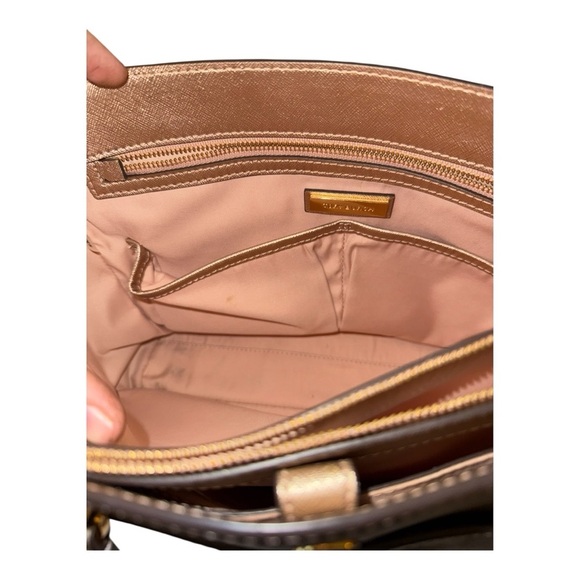 Tory Burch ~Rose Gold Tote~ Pre-Owned - Picture 6 of 10